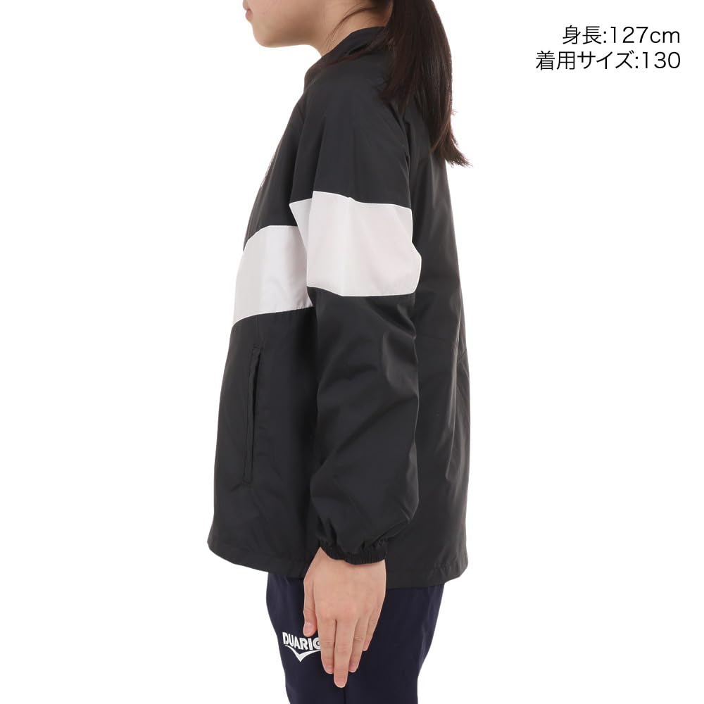 Umbro Wind First Wind Windproof and with Insertion Aid Dressing Kids Design Award Black 120 [STARTER PACK] Jacket, Water-Repellent, Zipper, Support,