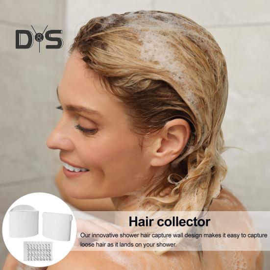 Sběrač vlasů Sprchový odtok Vlna Lapač Zabraňte Ucpání Kanalizace Snadná Instalace Lapač Vlasů do Sprchy Vyměnitelný Proužek Lapač Vlasů do Sprchy