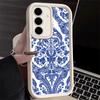 Phone Case for Samsung Galaxy A17 A16 A15 A14 A13 Blue And White Porcelain Pattern A56 A36 A26 A55 A35 A25 A54 A34 A24 A53 A33 A