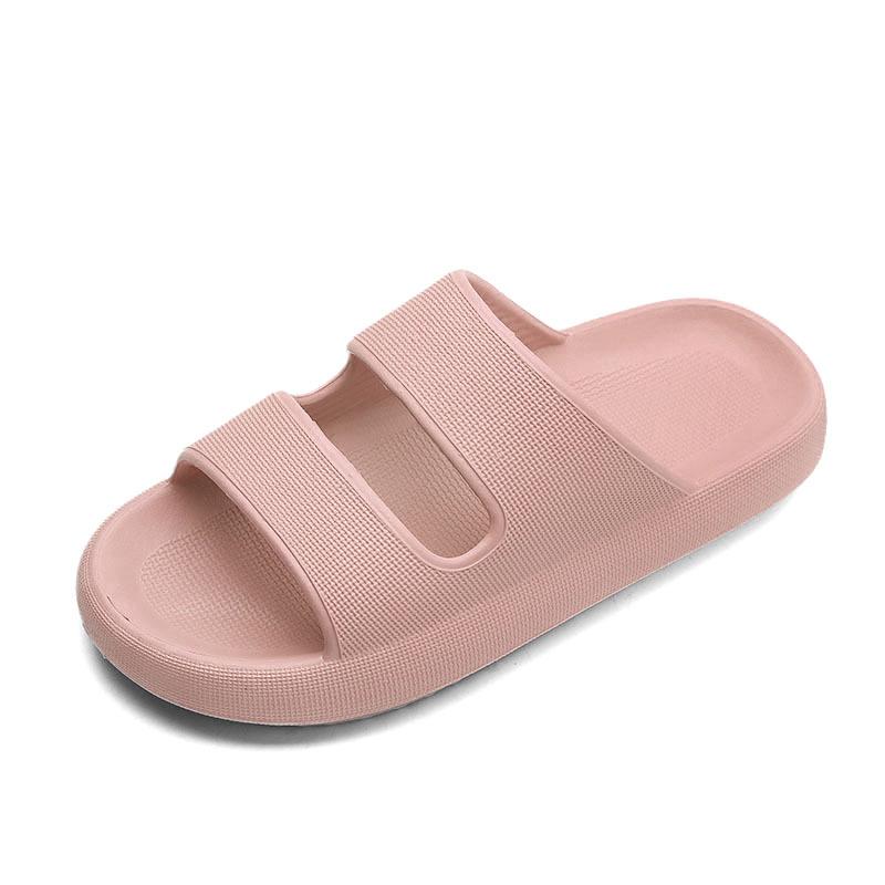 

Мужские уличные нескользящие классные тапочки повседневные нескользящие одно слово летняя одежда универсальная пляжная обувь на толстой подошве 40 розовый