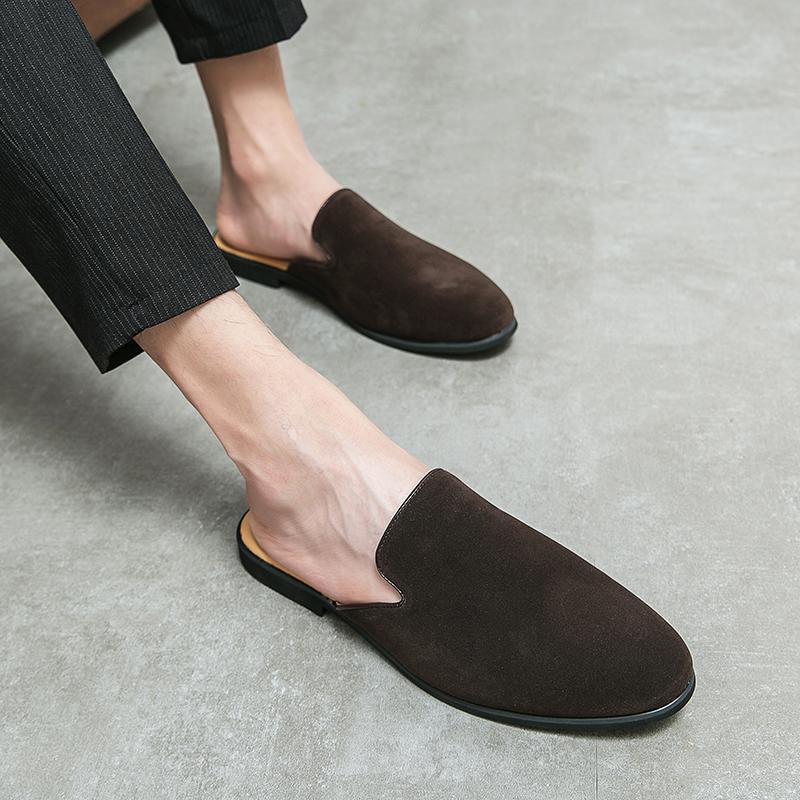 Fashion Hot Selling Men's Suede Shoes Europe America Soft Soled Comfortable Loafers Versatile Daily Men's Flat Shoes Free Delivery