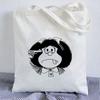 Kawaii Shopping Bag Mafalda Cute Anime Harajuku Canvas Bag Tote Bag Lady Handbag Large Capacity Shopper Bag Casual Shoulder Bag