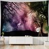 Starry Sky Wall Tapestry Home Ceiling Decoration Bohemian Style Space Planet Fabric Background Poster Bed Sheet Beach Mat