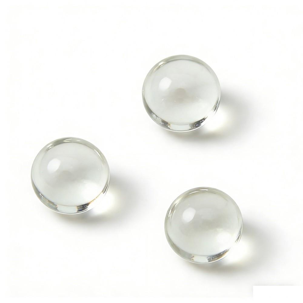 Clear Round Glass Cabochons Smooth Flat Backs For Resin Jewelry Accessories