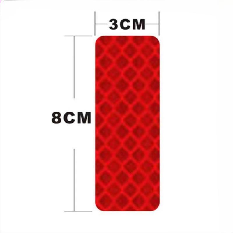 1/5/10PCS Car Bumper Reflective Stickers Reflective Warning Strip Tape Secure Reflector Stickers Decals