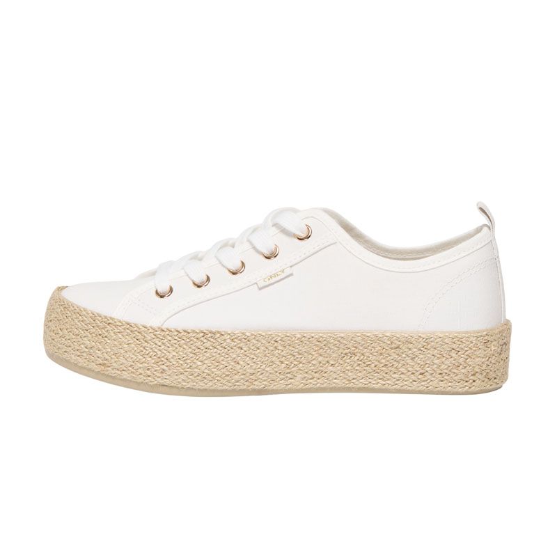 Women's Plain Color Canvas Espadrille Sneakers ONLY