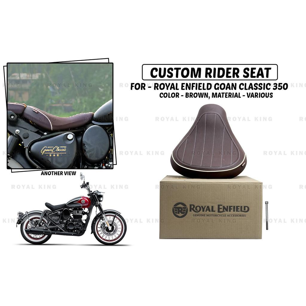 For Royal Enfield "Goan Classic 350 Custom Rider Brown Seat"