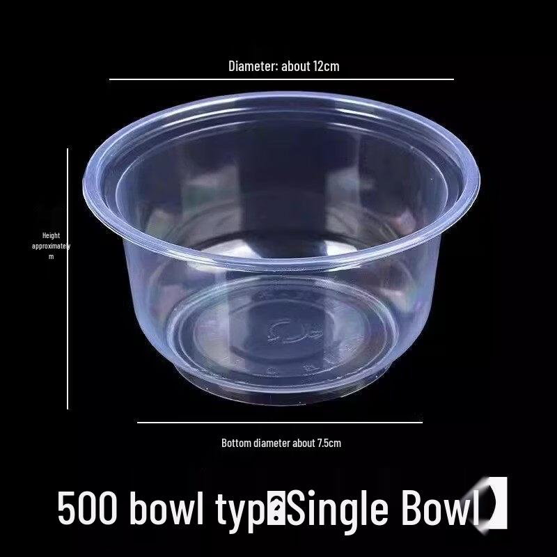 ZISIZ Thick Disposable Plastic Bowls
