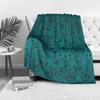 Coperta in Pile Boho Mandala Verde Smeraldo Scuro Nero Cachemire Stampa Tribale Coperta Morbida Calda Accogliente Decorativa per Letto