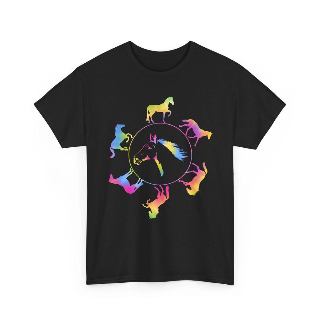 Horse Shirt, Horse Riding Lovers T-shirt, Equestrian Horseback Tie Dye Shirt