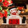 Cartoon Christmas Advent Calendar Creative Wooden Christmas Calendar  Desktop Ornaments