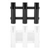 3 Tubes Link Fishing Rod Holder Bracket Fishing Pole Holder Plastic Fishing Rod Racks for Boat Garage Storage