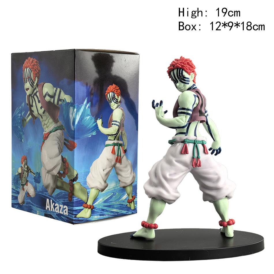 Anime Demon Slayer Noodle Stopper Akaza Douma Warrior Action Model Kids Playthings Gifts Desk Decoration Collection Decoration PVC