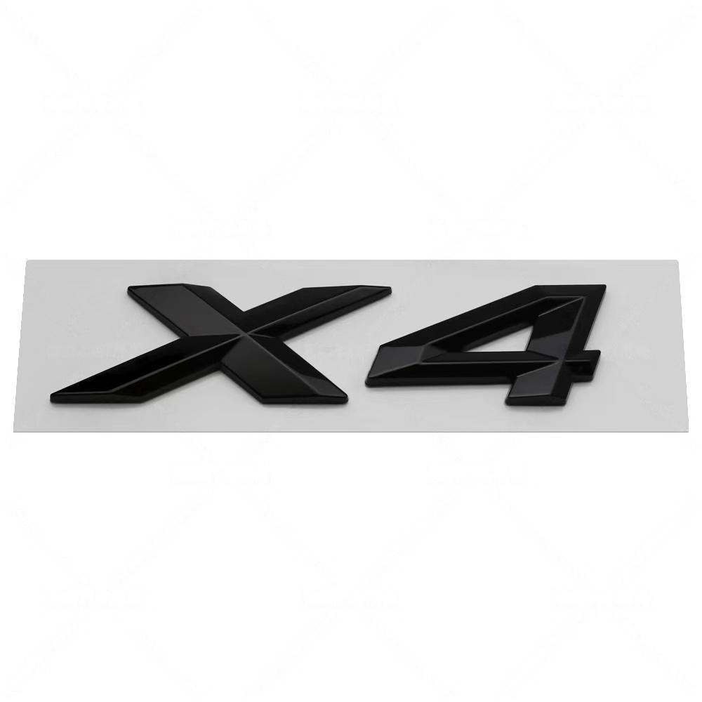 3D ABS GT X1~X7 Letter Badge Sticker Rear Trunk emblem Decal High-Quality Automotive Exterior Accessories
