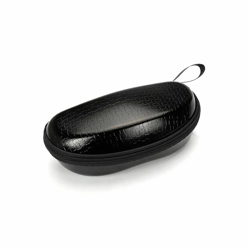 

Portable Zipper Carabiner Sunglasses Protector Box Hard Eye Glasses Case Potable Travel Pack Glasses Case Eyewear Accessories чёрный