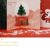Christmas 3D Pop Up Thank You Cards Blessing Cards Christmas Postcard Greeting Cards With Envelope
