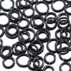 100-200pcs Black Stainless Steel Split Rings Open Jump Rings Connector DIY Necklace Bracelet Making Jewelry Findings Wholesale