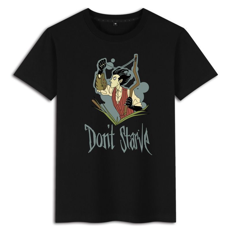 Famine Don't Starve Game Printed Summer Boys Cotton Loose Round Neck Short Sleeve T-Shirts Men’s