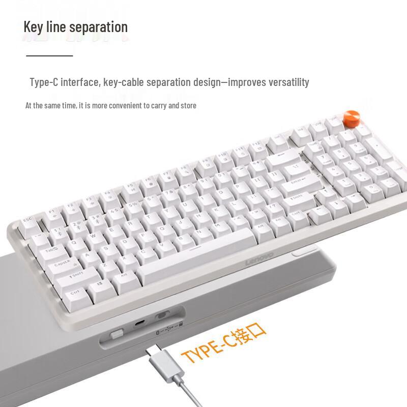 Lenovo MK9 Pro Mechanical Gaming Keyboard (Red Switch, Triple Mode)