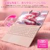 MS Office N5100 4C4T Laptop with Dual 16GB DDR4 1TB Windows 11 Fingerprint WiFi Dual USB Mini Bluetooth and Japanese Keyboard Cherry Blossom Red