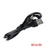 5.5*2.1mm WiFi to Powerbank Cable Connector DC 5V to 12V USB Cable Boost Converter Step-up Cord for Wifi Router Modem Fan