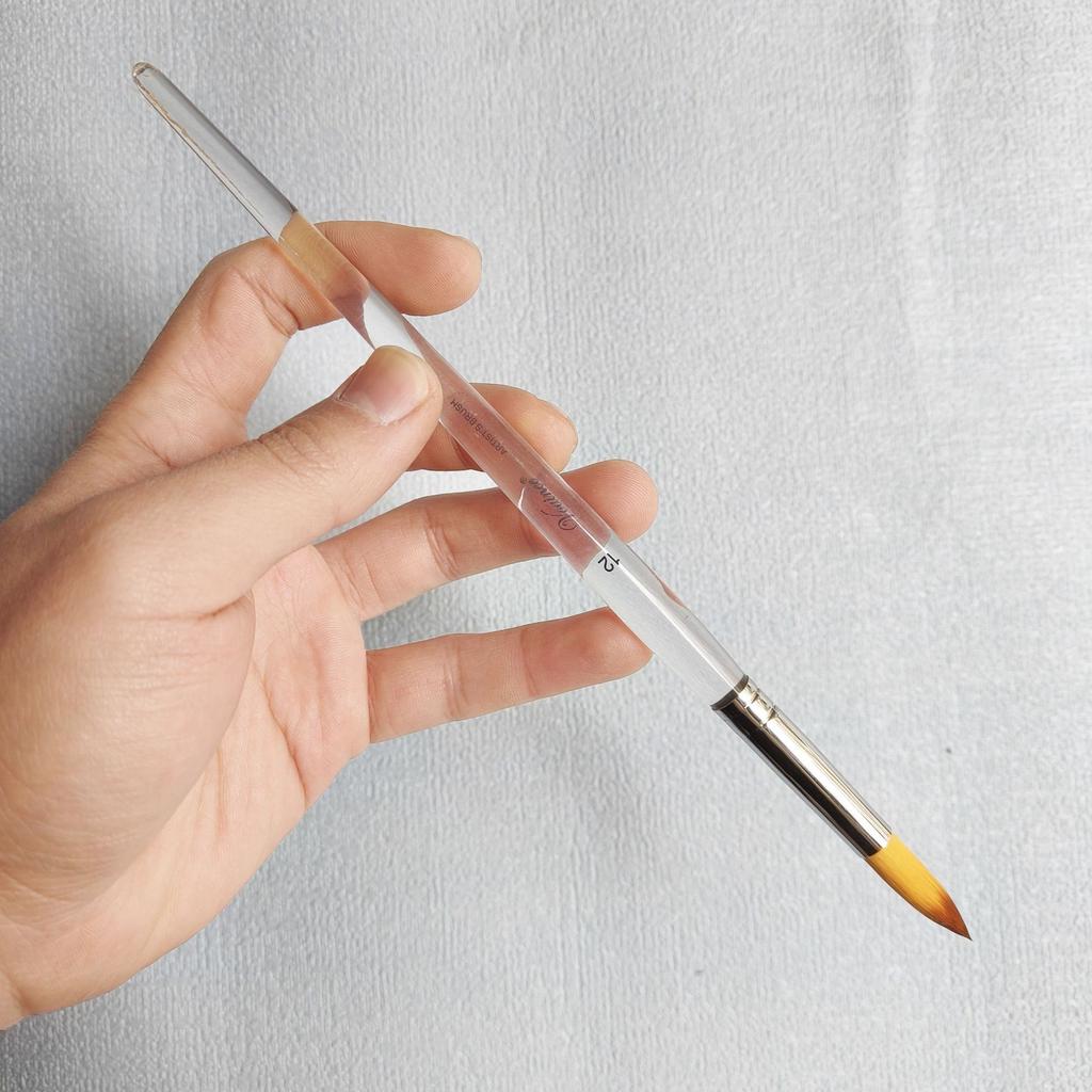 Wysokiej Jakości Biały Łabędź Kryształowy Pręt Pędzel Nylonowy Akwarela Gwasz Pędzel do Oleju Cyfrowego Pędzel do Linii Artystycznych