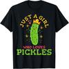 Pickle Just A Girl Who Loves Pickles Vegan T-Shirt