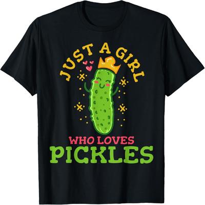 Augurk Gewoon Een Meisje Dat Van Augurken Houdt Vegan T-shirt