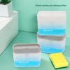 Automatic Press Soap Dispenser with Brush & Sponge for Easy Kitchen Cleaning