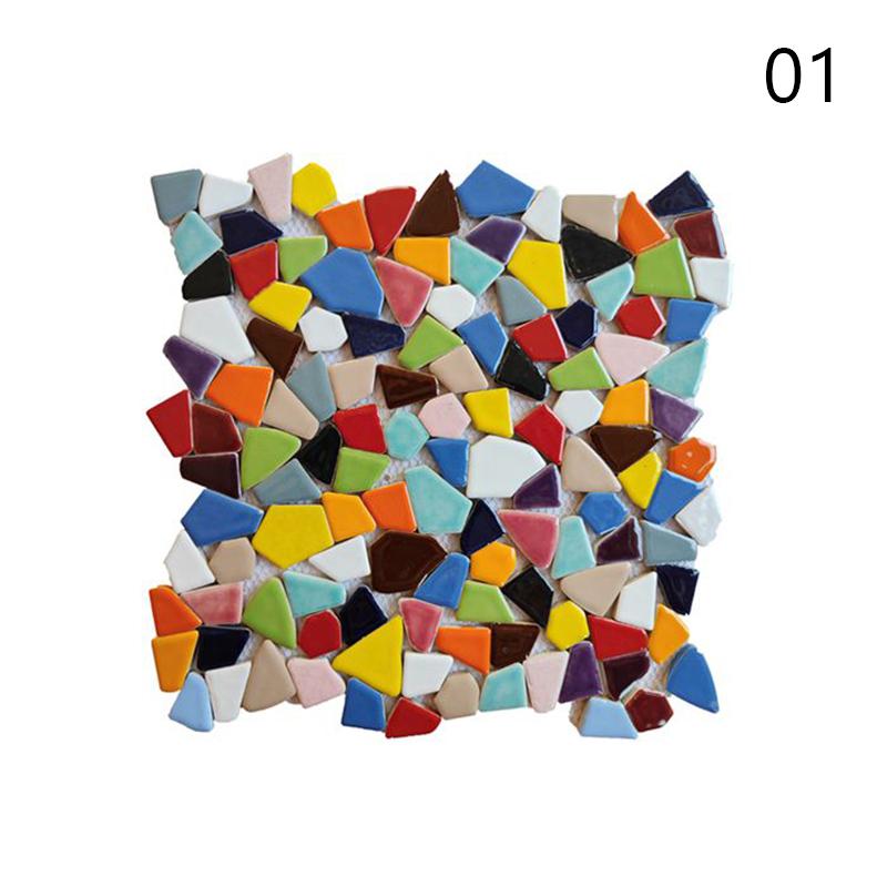 30x30cm Barevné Keramické Štěrkové Mozaikové Dlaždice Horký Pramen Bazén Rybičky Bazénové Fragmenty Toaleta Protiskluzová Dlaždicová Deska Podlaha Stěna Dekorace DIY