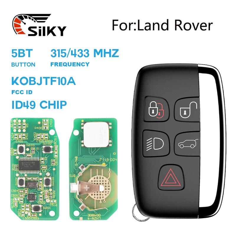 SilKY ID49 PCF7953 Chip 315/433MHz KOBJTF10A Car Remote Key For Land Rover Freelander Discovery 4 Range Rover Sport Evoque
