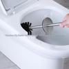 Stainless Steel Toilet Brush, Detachable & Washable, Wall-Mountable & Floor-Standing, Long Handle for Bathroom Use.