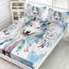 Bohemian Animal Pattern Mattress Three-Piece Digital Printing Bedding Set Adult Children