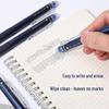Chenguang Blue-Black Erasable Pen for Grade 3 Students - Heat-Sensitive Gel Ink, Blue