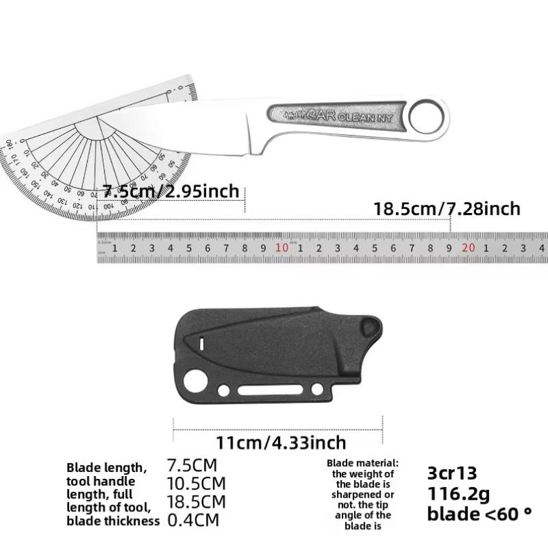 2026 NEW High Hardness Outdoor Knife Survival Knife Integrated Dragon Bone and K Sheath Camping Pocket Knife EDC