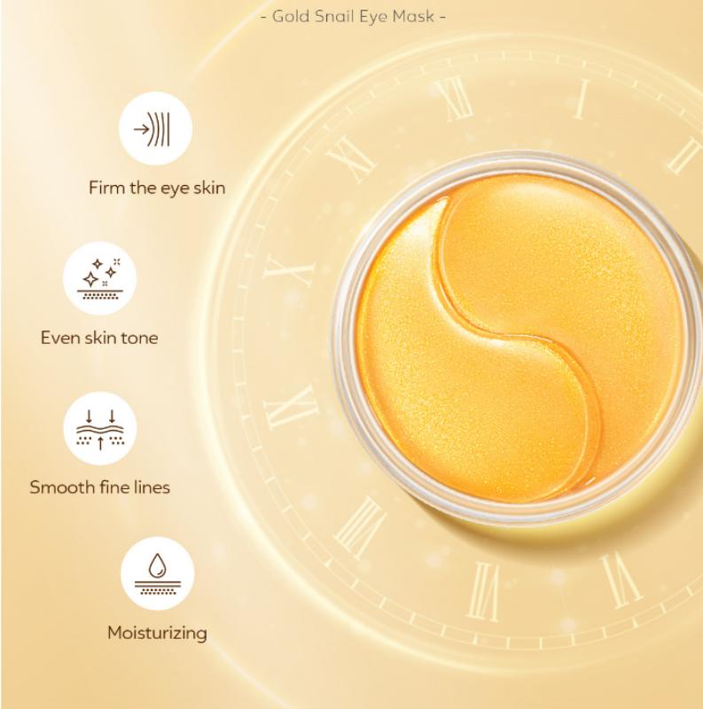 50PCS Masque Yeux Hydratant Or Hydratant Masque Yeux Hydratant Atténuation des Cernes Patchs Yeux Poches Sous les Yeux Raffermissement Patch