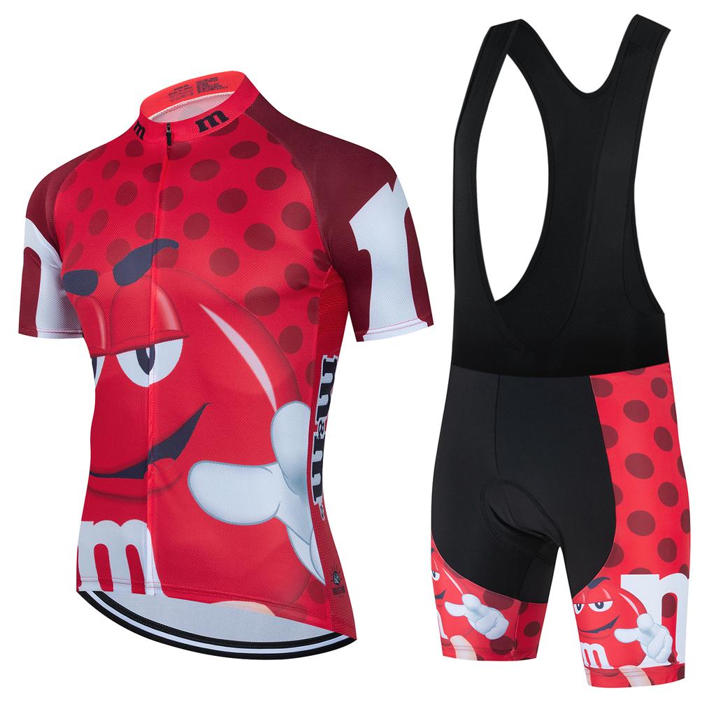 Summer Breathable Cycling Suit Set 2026 Cartoon Men's Cycling Jersey Short Sleeve Bicycle Outdoot Cycling Clothing Kit MTB Bike Wear Maillot Ciclismo