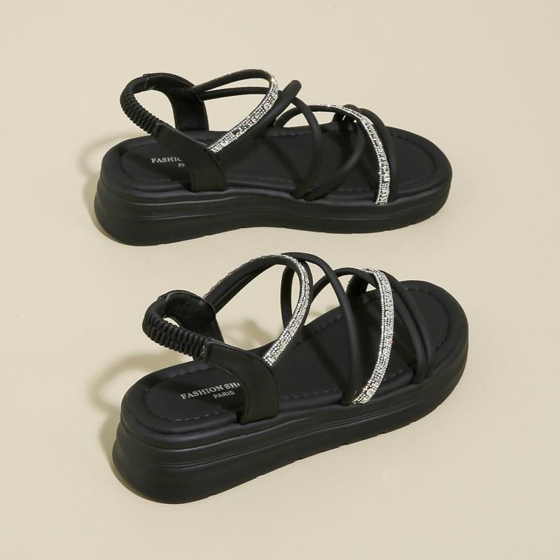 

Fashion CRLAYDK Women s Sandals Strap Platform Casual Beach Outdoor for Summer Slide Ladies Walking Elastic Band Travel Slippers 40