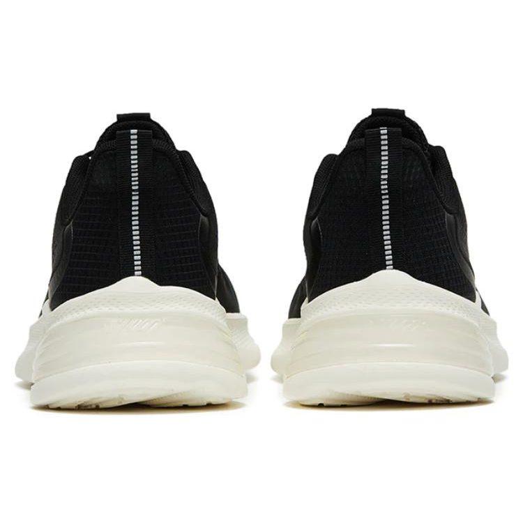 Anta Elastic Gum Comfortable Slip Resistant Abrasion Resistant Low top Running Shoes Men's Black White 112325542-3