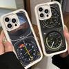 Flugzeuginstrumenten-Cockpit-Radar-Handyhülle für iPhone 16 17 Air 16E 15 Pro Max 14 Plus 13 12 Mini Hülle Weiche Silikonhülle Lustig
