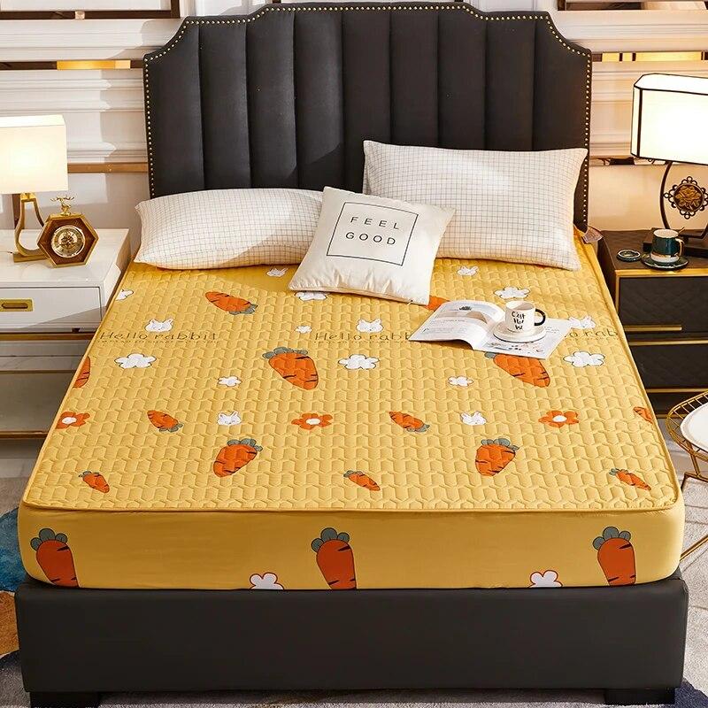 

Водонепроницаемая простыня с мультяшным принтом, утолщенная простыня, прочный и приятный для кожи чехол для матраса, 150x200 180x200 200x220 1Pillowcase