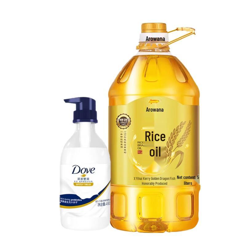 Dove Nourishing Body Wash & Arowana Rice Bran Oil Bundle