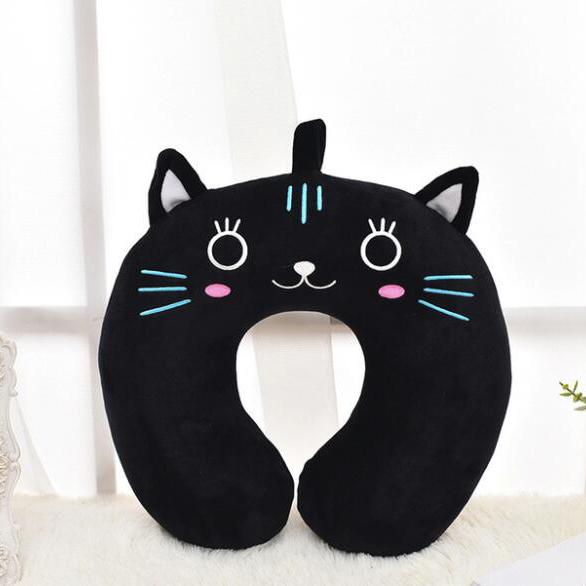 Cartoon Cute Brown Bear U Pillow PP Cotton Neck Pillow Travel Office Pillow