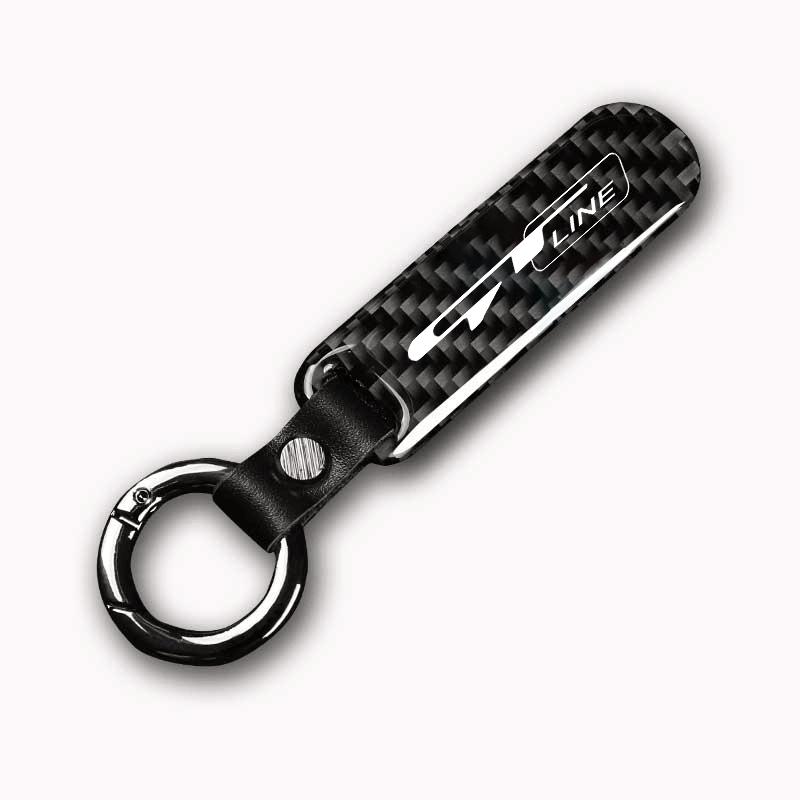 YDHM8 Carbon Fiber Car Decoration Keychain Key Ring for Kia Sportage Ceed Picanto Rio ProCeed Niro 5 3 4 K7 K5 K8 K3 Ray K9