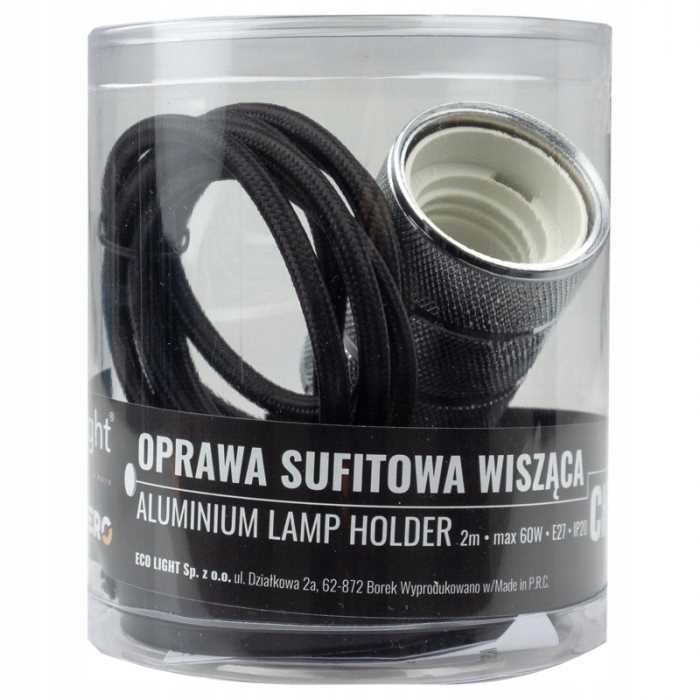 Oprawa Sufitowa Wisząca Zwis 2M E27 60W Chrom