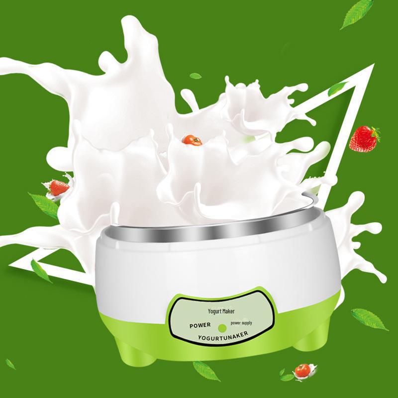 Intelligent Mini Yogurt Maker: Automatic Stainless Steel Liner for Home Use