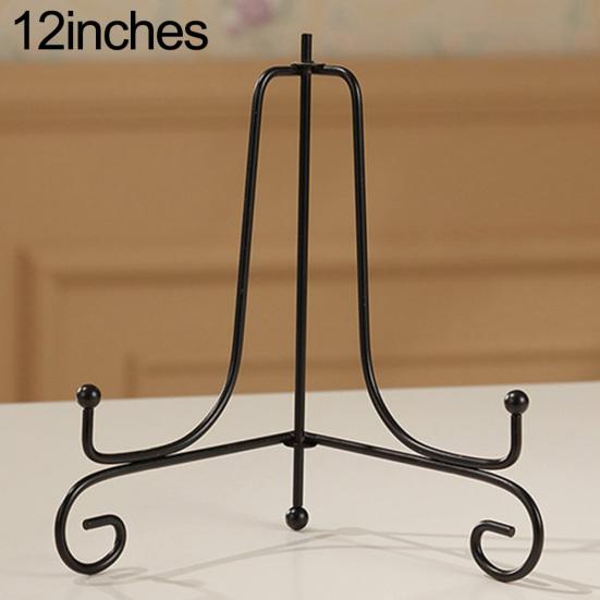 Plate Holder Retro Style Decorative Iron All-Purpose Bowl Plate Photo Picture Frame Rack for Home