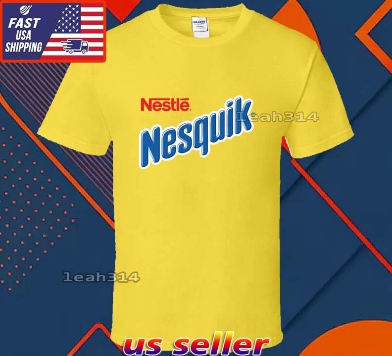 Новая Футболка Nesquik с Логотипом Футболка Смешная Американская США Унисекс Размер S-5XL S