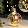 Transparent Christmas Ball Ornament Pre-Lit Light Up Christmas Ornament Christmas Tree Hanging Ornament Delicate For Retail Home