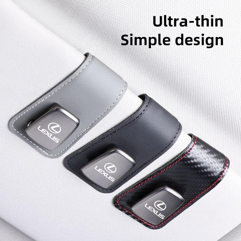 Car Sun Visor Glasses Clip Sunglasses Holder For Lexus RX300 IS200 IS250 ES350 Ct200h UX250h NX300h RX350 ES300h RX400h IS300h nero